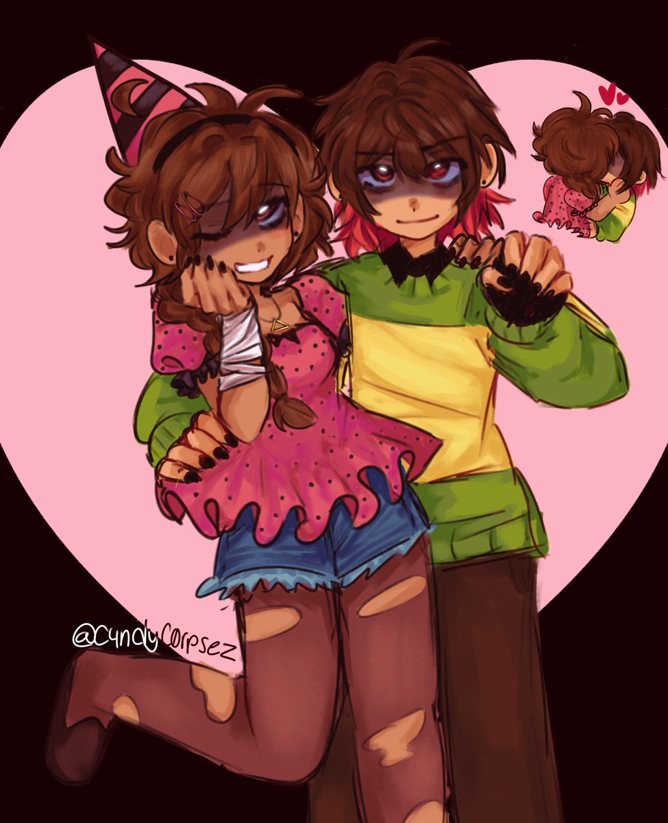 forgot to post this i drew it For favoomfs birthday happy cherry day 🎉🎉🎉