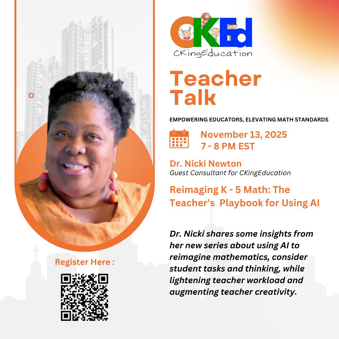 teedjvt's tweet image. Join myself or one of my AMAZING colleagues for the latest 
TEACHER TALK
This Thursday- FREE!
#TeacherTalk #Math #MathPD @ckingeducation @drnickimath