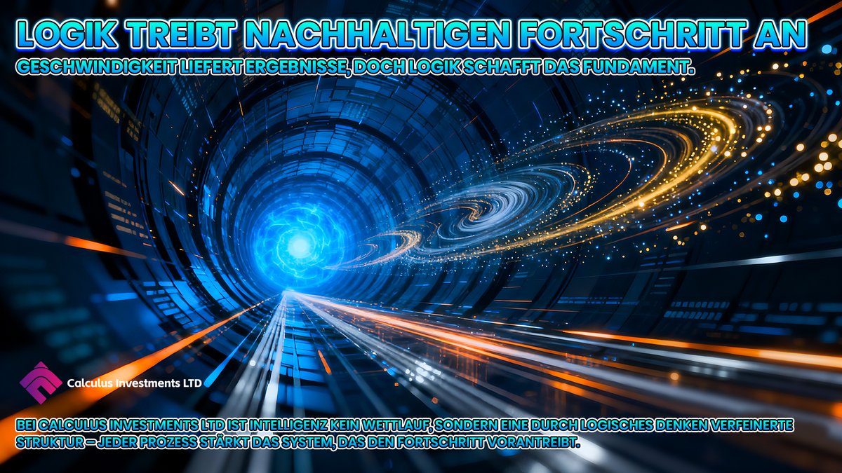 ⚡️ Geschwindigkeit bewegt, doch Logik lenkt.
Bei Calculus Investments LTD zählt Richtung vor Reaktion – Systeme, die denken, statt nur zu handeln. 🌐⚙️
Stabilität ist unser Weg zur echten Innovation. 💡

#CalculusInvestments #LogischesDesign #IntelligenteSysteme