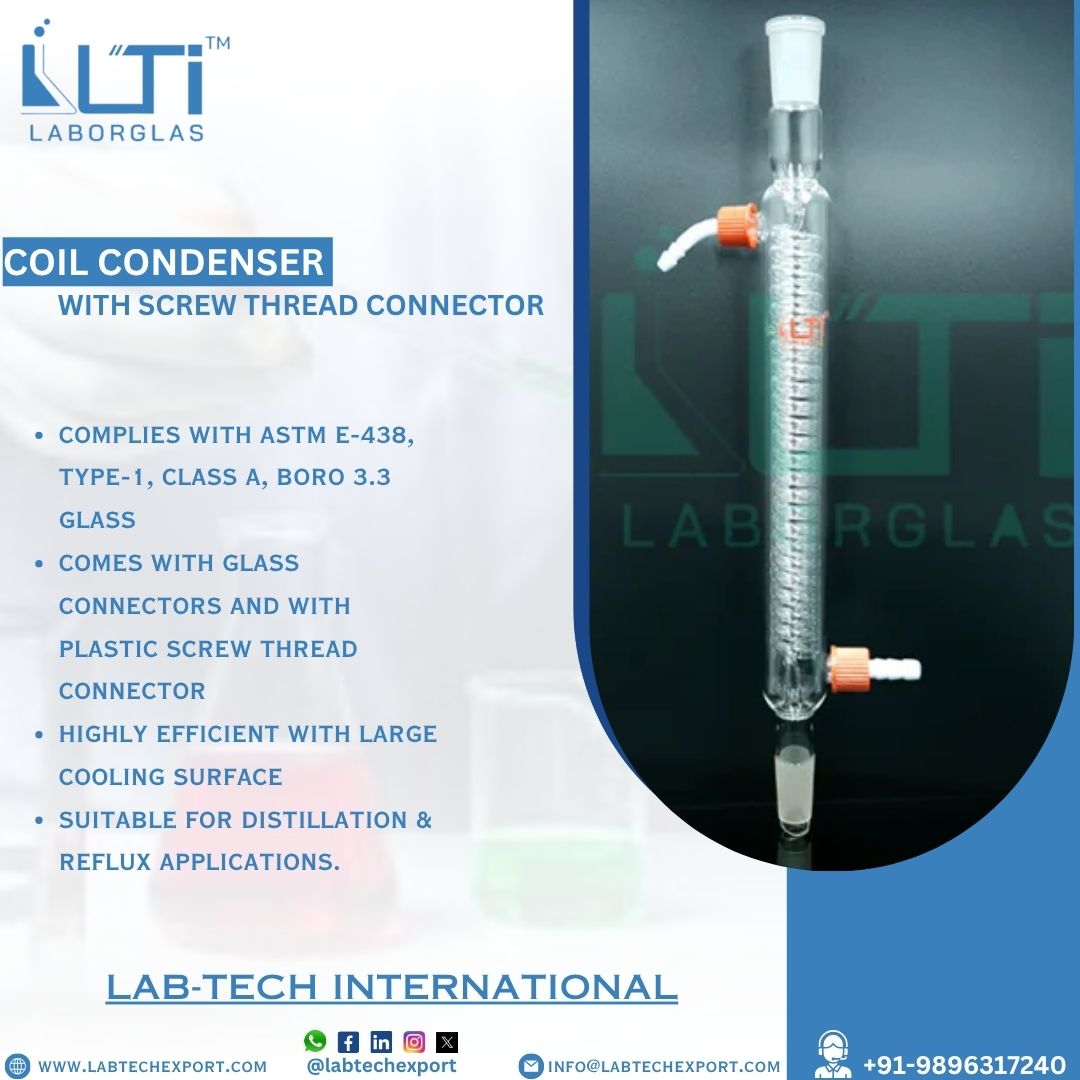 LABTECHEXPORT's tweet image. Coil Condenser with Screw Thread Connector

Product Link: labtechexport.com/product/6130-c…

Regards
Labtech International
Contact us-
WhatsApp- + 098020 13010
Email: info@labtechexport.com
Website- labtechexport.com