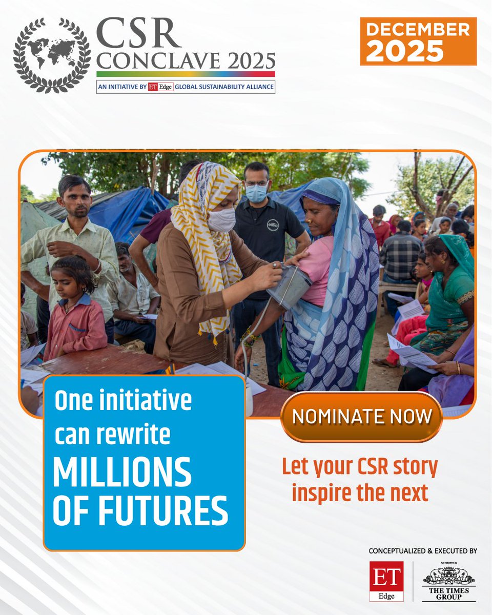 In today’s world, true progress is measured by the commitment we uphold, every meaningful CSR initiative carries the power to uplift communities and transform lives.

At ET Now Champions of CSR 2025, we celebrate the visionaries and organizations whose initiatives are rewriting