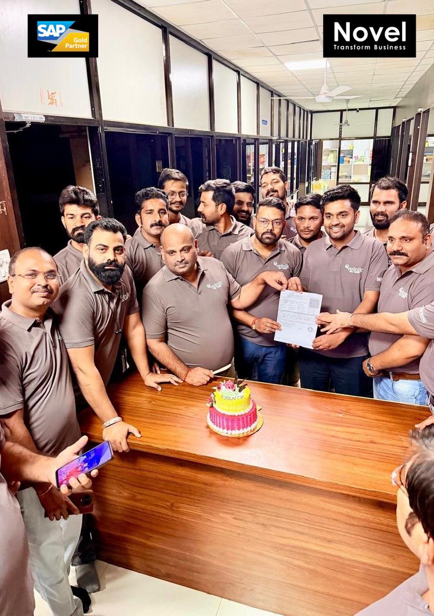 novel_veritas's tweet image. Velnik India Goes Live with SAP! 🌟A proud moment as Velnik India Pvt. Ltd. successfully goes live on SAP! This marks a new beginning toward smarter, faster, and more efficient operations.
#VelnikGoLive #SAPSuccess #Teamwork #Growth