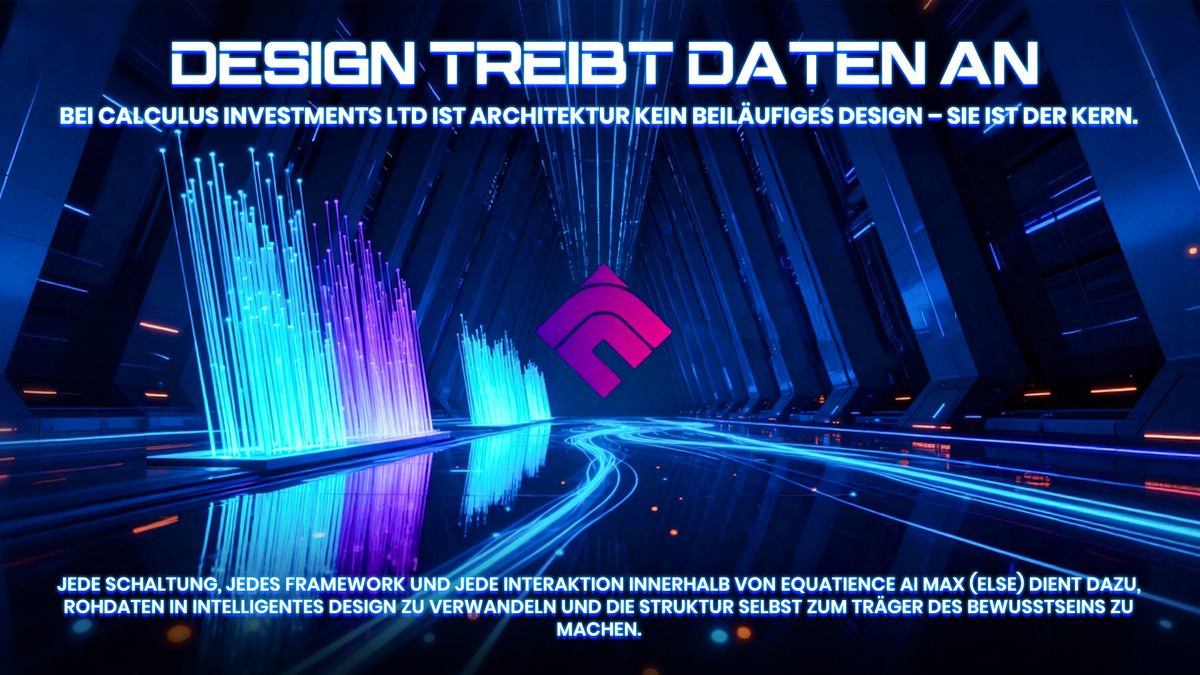 🧠 Design ist der sichtbare Ausdruck von Intelligenz. ✨
Bei Calculus Investments LTD verwandelt das ELSE-System Daten in intelligente Anwendungen – präzise, strukturiert und bewusst. ⚙️🌐
Design treibt Erkenntnis. 💡

#CalculusInvestments #EquatienceAIMax #AIDesign