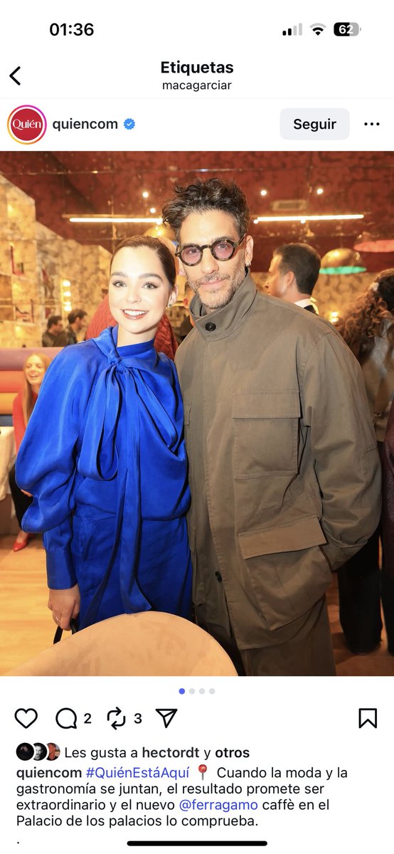 macagarcianews's tweet image. 📸 — Maca en la apertura del Ferragamo Caffè 💙