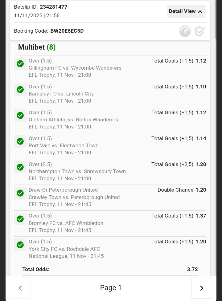 SelectPureness's tweet image. 3.72 Odds 🤑 Win
DM For Exclusive Codes 🤑 Join My WhatsApp Channel: whatsapp.com/channel/0029Vb…