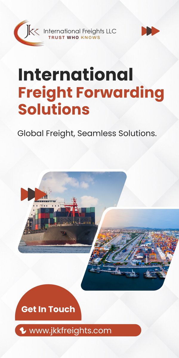 Jkkintl's tweet photo. From air to sea, JKK’s International Freight Forwarding Solutions ensure your shipments move seamlessly across borders - fast, safe, and on time.

✅ Global network
✅ Hassle-free customs
✅ Real-time tracking
✅ End-to-end reliability

With JKK, the world is within your reach. https://t.co/2Dd6BCJMT3