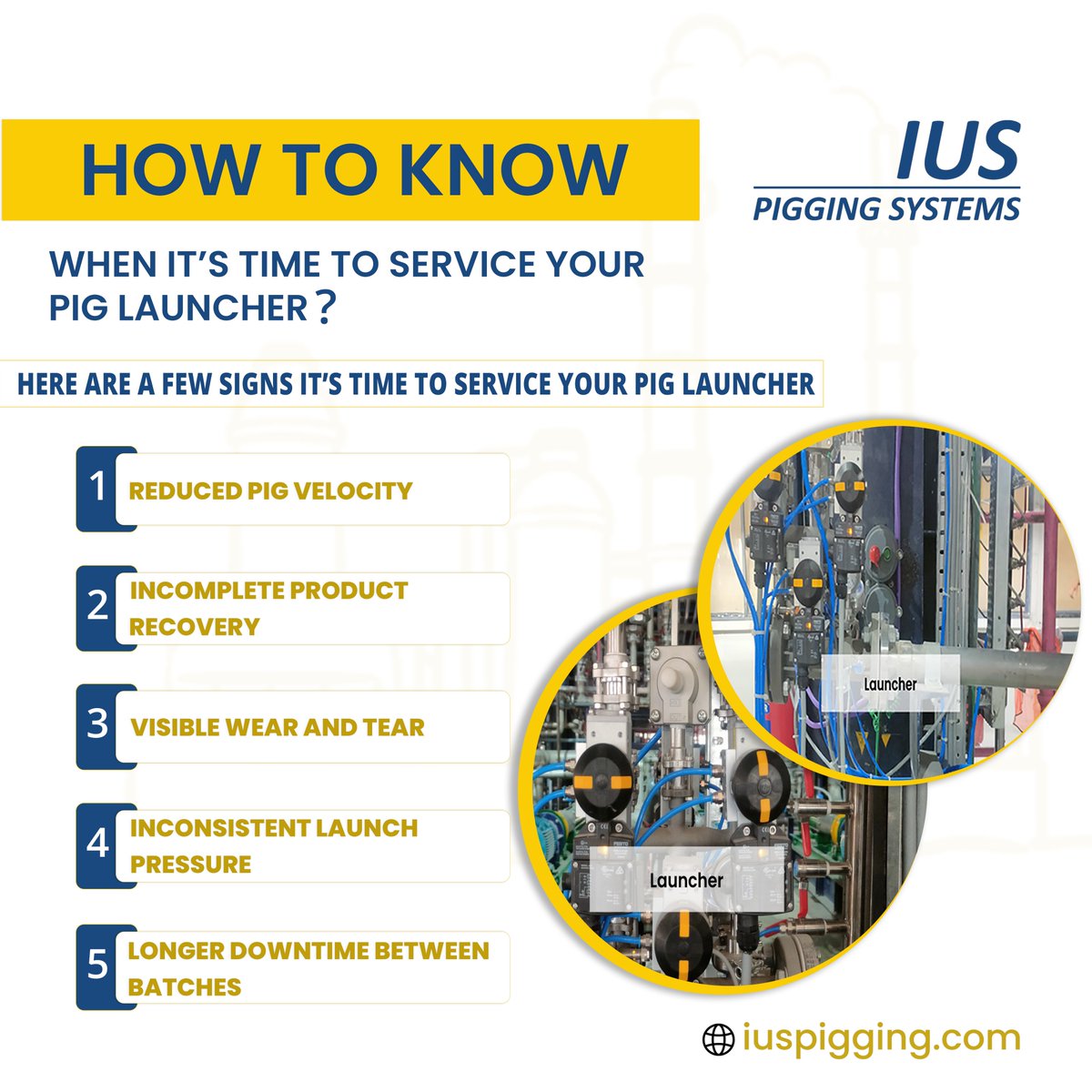 iuspigging123's tweet photo. Your pigging system works hard to recover every drop of valuable product.

At IUS Pigging Systems, we offer expert maintenance support to keep your pigging line running smoothly and safely.

#PiggingSystems #MaintenanceTips #ProcessEfficiency #ProductRecovery https://t.co/DpHUG6SWSz