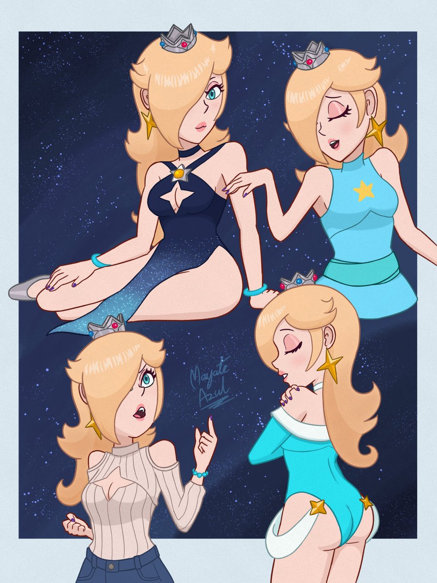 MayateAzul's tweet photo. A Single Pale Rosalina 🌌💙
Starry Night, Casual and Leotard outfits by: @SarukaiWolf 
#SuperMarioGalaxy
#StevenUniverse https://t.co/4LxY7fXmrE