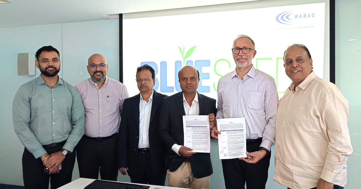 vatechwabag's tweet image. We are happy to share that WABAG has made its first #BlueSeed investment in @NimbleVision  - a Bengaluru-based DeepTech start-up driving smart water conservation, automation &amp;amp; real-time analytics. Together, we’re building a smarter, sustainable water future. 💧 #WABAG #WaterTech