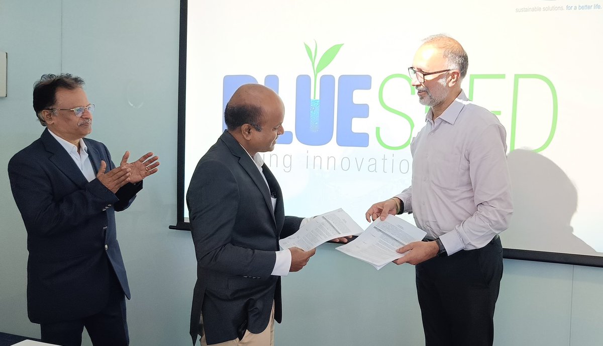 vatechwabag's tweet image. We are happy to share that WABAG has made its first #BlueSeed investment in @NimbleVision  - a Bengaluru-based DeepTech start-up driving smart water conservation, automation &amp;amp; real-time analytics. Together, we’re building a smarter, sustainable water future. 💧 #WABAG #WaterTech