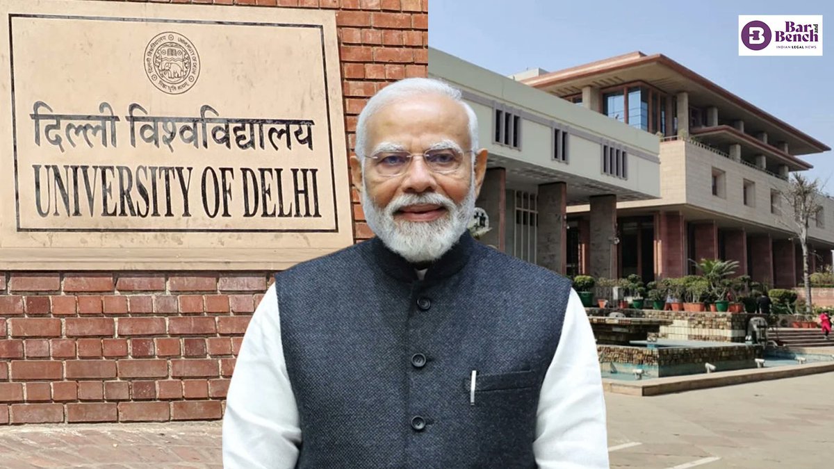 barandbench's tweet image. Delhi High Court to hear today appeals seeking disclosure of details about Prime Minister Narendra Modi&apos;s degree.

A Division Bench of Chief Justice Devendra Kumar Upadhyaya and Justice Tushar Rao Gedela will hear the case. 
@narendramodi #delhiuniversity #PMModiDegree