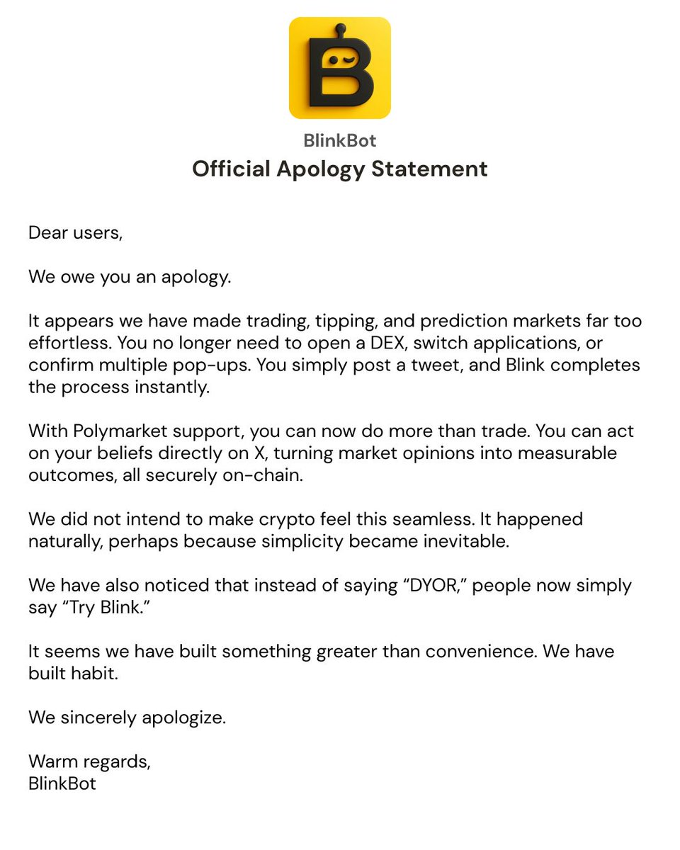 teamblinkbot's tweet image. we&apos;re sorry