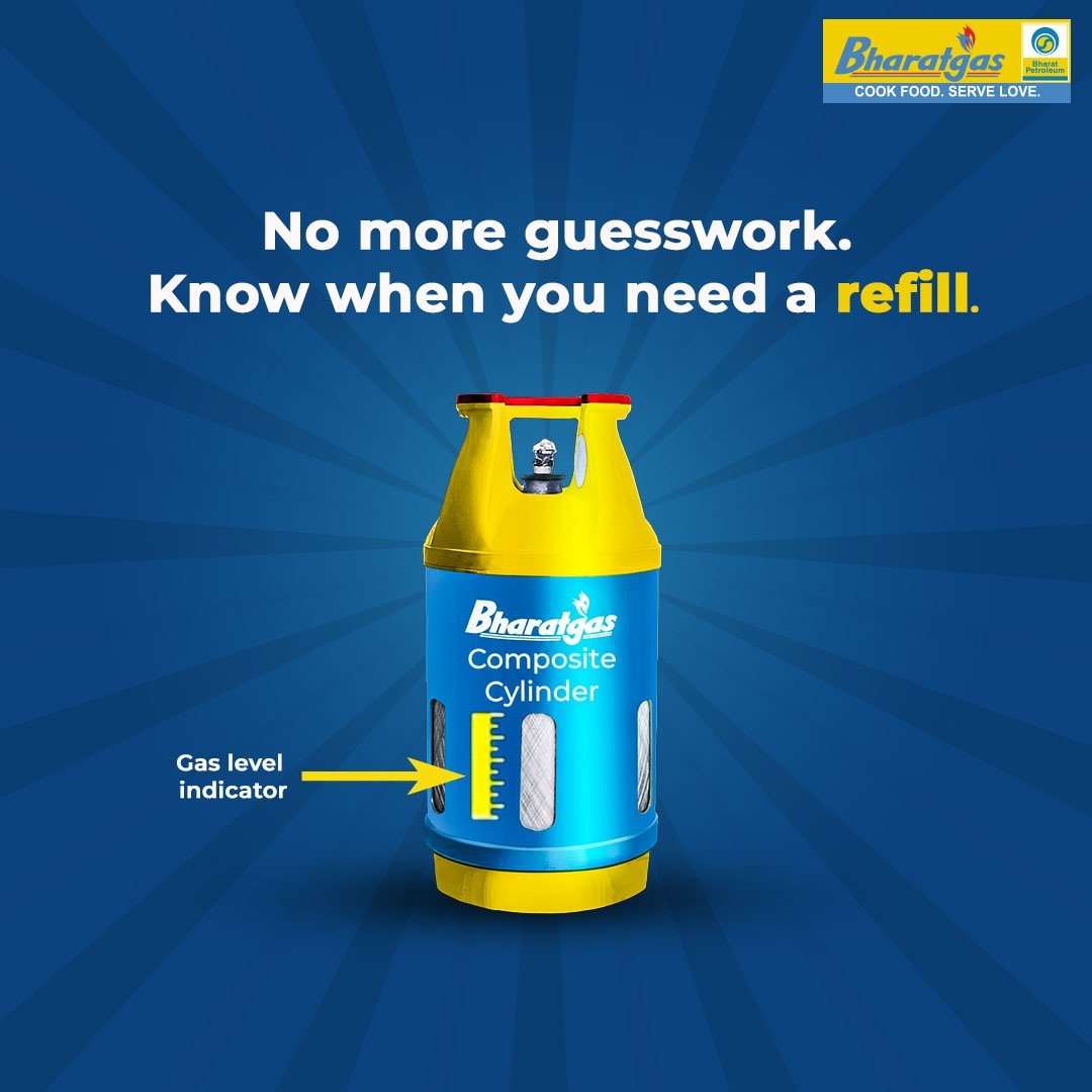 Running out of LPG shouldn’t come as an unwelcome surprise.
With the Bharatgas Lite gas level indicator, you’ll always know exactly when it’s time for a refill, making cooking simpler, smarter, and stress-free.

<a href="/BPCLimited/">Bharat Petroleum</a> <a href="/DirectorM_BPCL/">Director(Marketing), BPCL</a> <a href="/cmdbpcl/">CMD BPCL</a> <a href="/PetroleumMin/">Ministry of Petroleum and Natural Gas #MoPNG</a> <a href="/BPCLLPG/">Bharat Petroleum LPG</a>