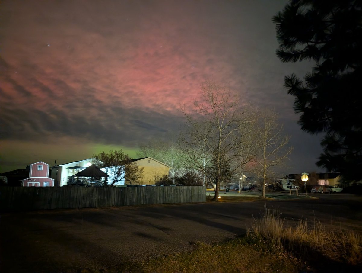 Cloudy aurora night!