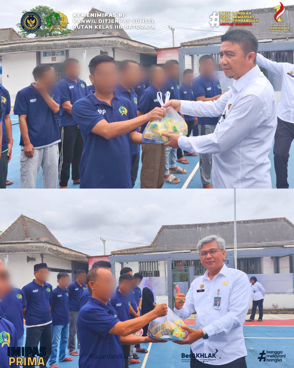 rutanbaturaja's tweet photo. Wujudkan Pemasyarakatan Humanis, Rutan Baturaja Bagikan Perlengkapan Kebutuhan Mandi Kepada Warga Binaan.

#Kemenimipas
#Ditjenpas
#KanwilDitjenPasSumsel
#Pemasyarakatan
#HumasRubaraja
#PemasyarakatanPastiBermanfaatUntukMasyarakat
#SetahunBerdampak https://t.co/xNYaxDzaSc