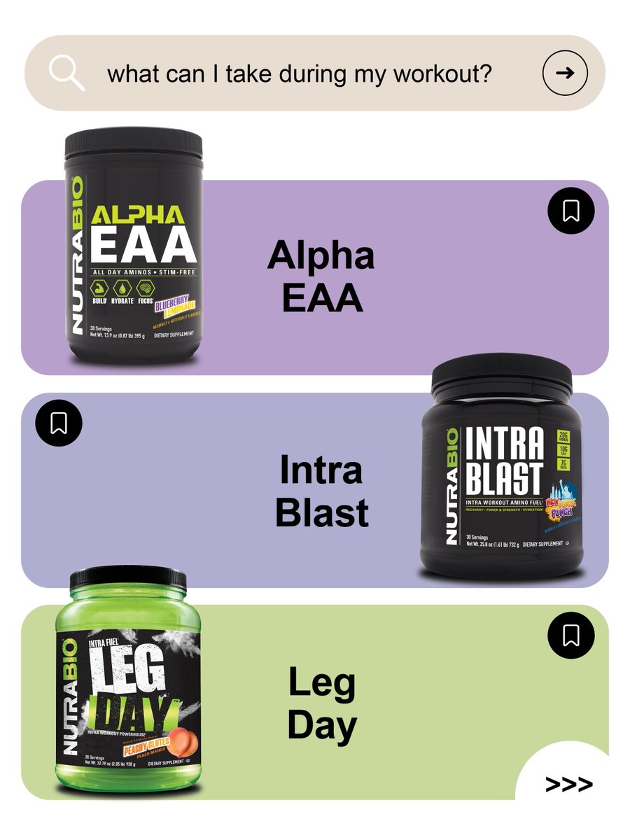 NutraBio's tweet image. All your supplement questions answered💪
What do you take during your workout?

#intraworkout #supplementquestions #supplement #whattotake