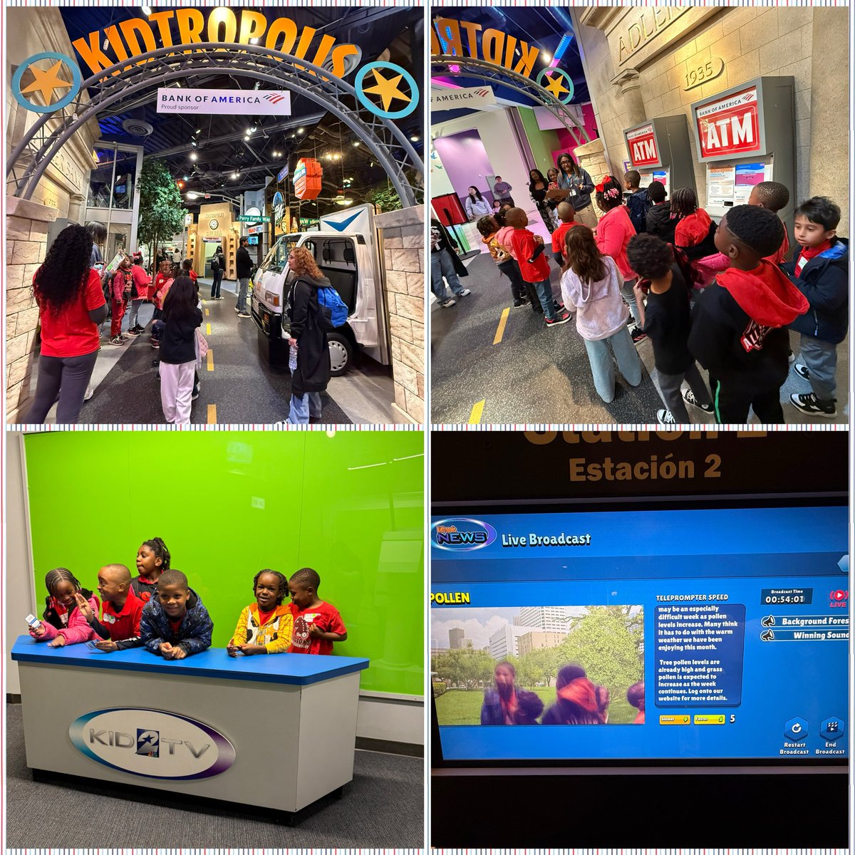 JSES_1stgrade's tweet image. Today, Ms. Herrera’s class visited @cmhouston! At the exhibit Kidtropolis, students stepped into real-world jobs to learn how a city works. They earned and spent money in a realistic economy, practicing financial management, decision-making, and teamwork to keep the city running.