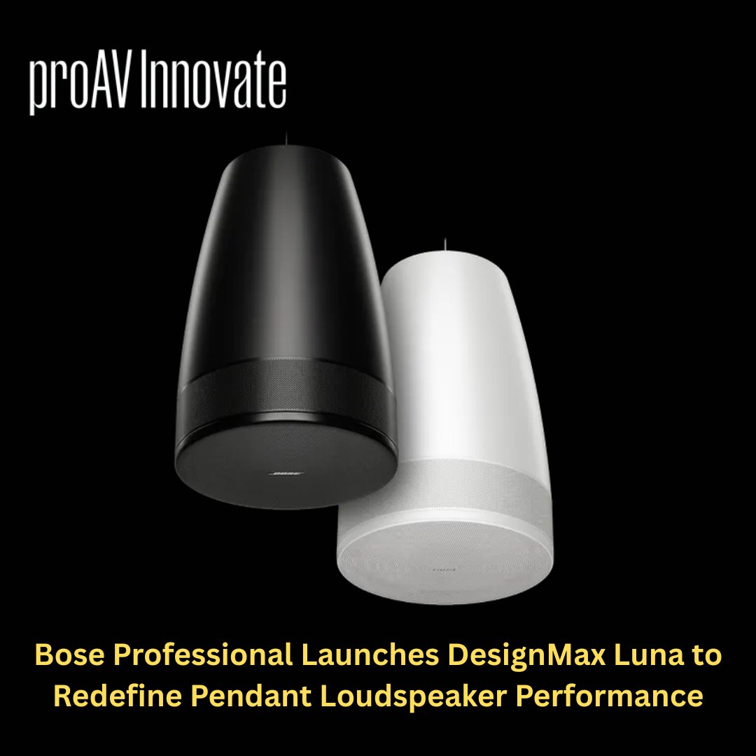 proavInnovate's tweet image. Elegant design meets high-performance audio!

The Bose DesignMax Luna is crafted to blend into design-focused spaces while delivering serious sound power and coverage.

Read more - proavinnovate.com/news/bose-prof…

#BoseProfessional #ProAudio #SoundSystemDesign #proavinnovate