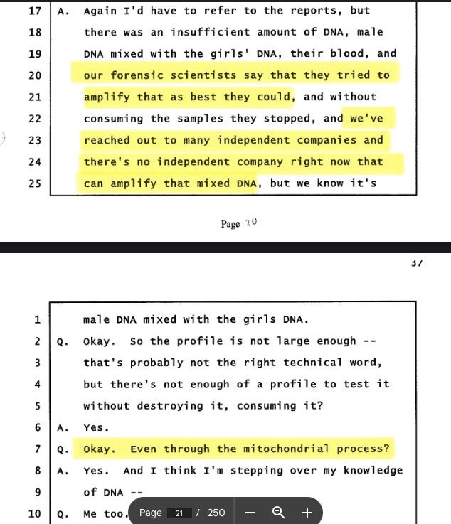 Beth02428329's tweet photo. What Independent Forensic Companies did Unified Command ‘reach out to’?
@othram were you contacted about the #Delphi case?
Can you amplify a mixed DNA sample?
@IFGFlorida @BodeTechnology @AimeeLy58101071 @Wienekelo @IUHabeas @defense_diaries @StarowNiklas @RMproductionsX
#RichardAllen
#FreeRickAllen