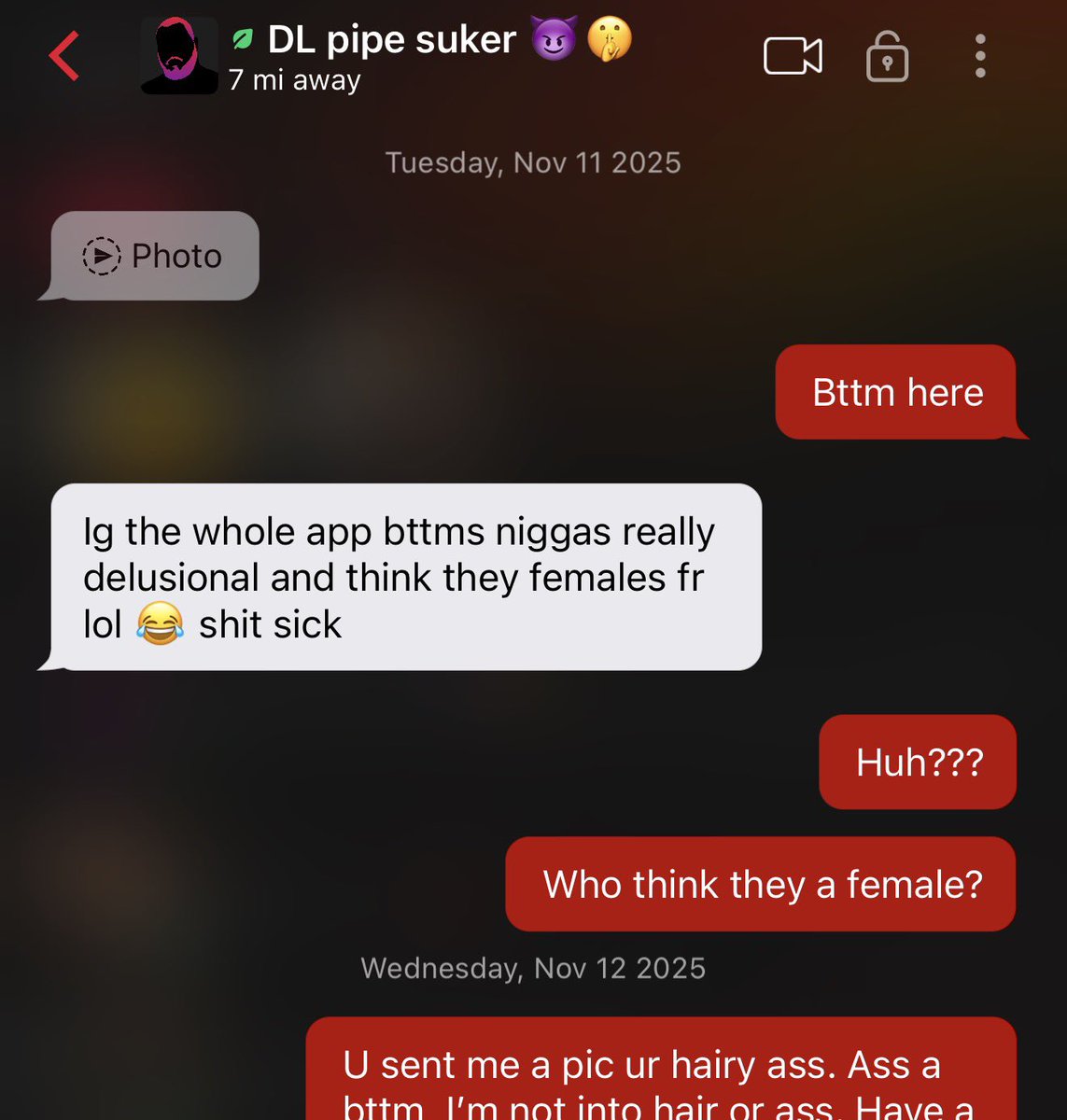 MrGuudStuff's tweet photo. Am I living in the fucking twilight zone?? PLEASE someone help me make sense of this response!!! 🤣🤣🤣 #cltfreaks #cltgay #jackd #delusional #weirdasf

This guy sends me a pic of his hairy-ass…. https://t.co/xGFEwvXW6l