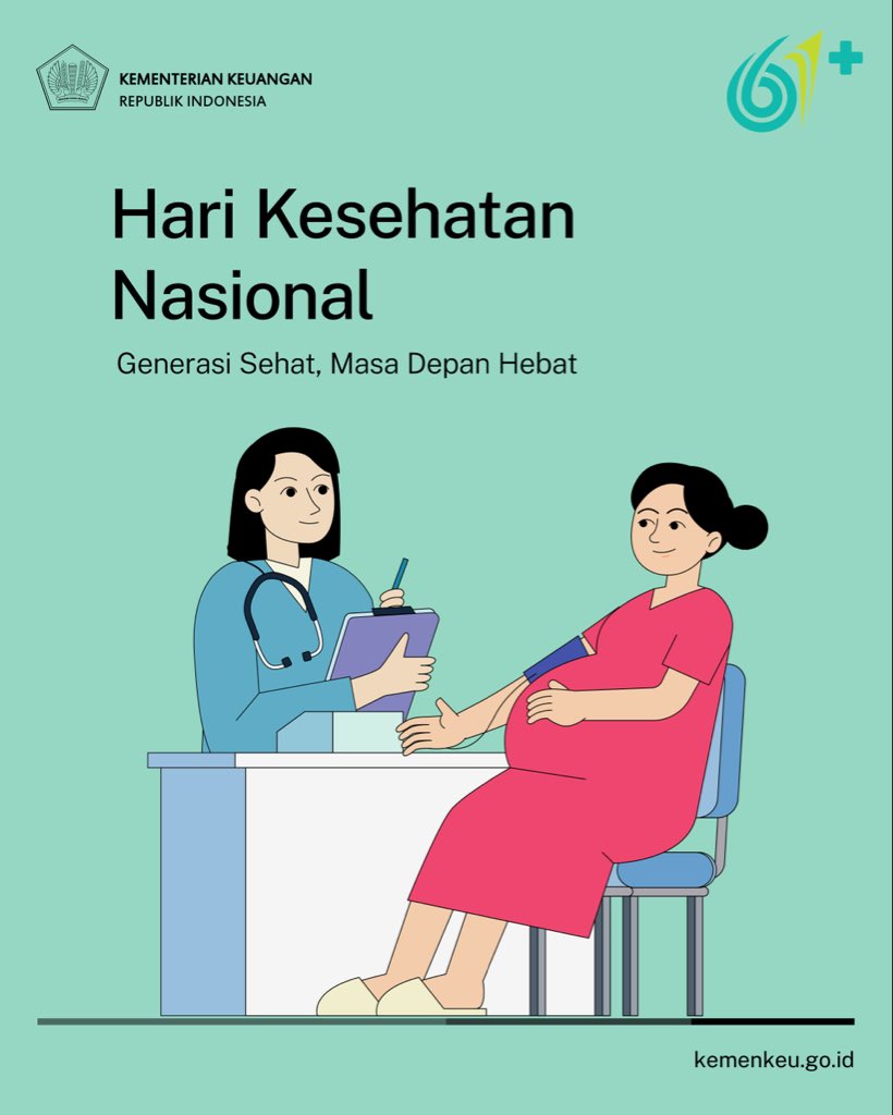 KemenkeuRI's tweet photo. Mulai dari sarana prasana penunjang kesehatan yang lengkap dan berkualitas, hingga pemeriksaan kesehatan gratis untuk semua kalangan.   

Penguatan layanan kesehatan nasional jadi perhatian bersama, karena generasi yang sehat adalah kunci masa depan yang hebat. 

Selamat memperingati Hari Kesehatan Nasional! 🍎