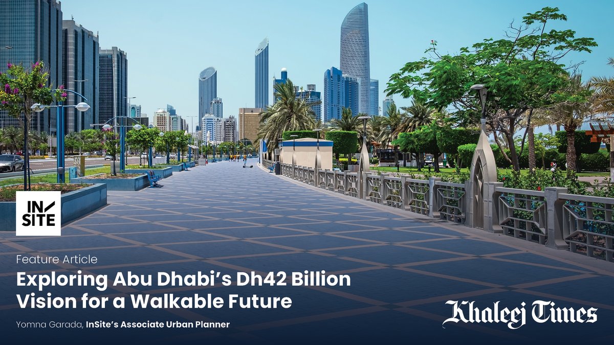 With 283 cycling tracks, 120 km of walkways, and AI-enabled urban systems, Abu Dhabi’s Dh42 billion Livability Strategy is setting a new benchmark for building a connected capital.

Yomna Garada, our Associate Urban Planner shares in <a href="/khaleejtimes/">Khaleej Times</a>, how InSite is helping to shape