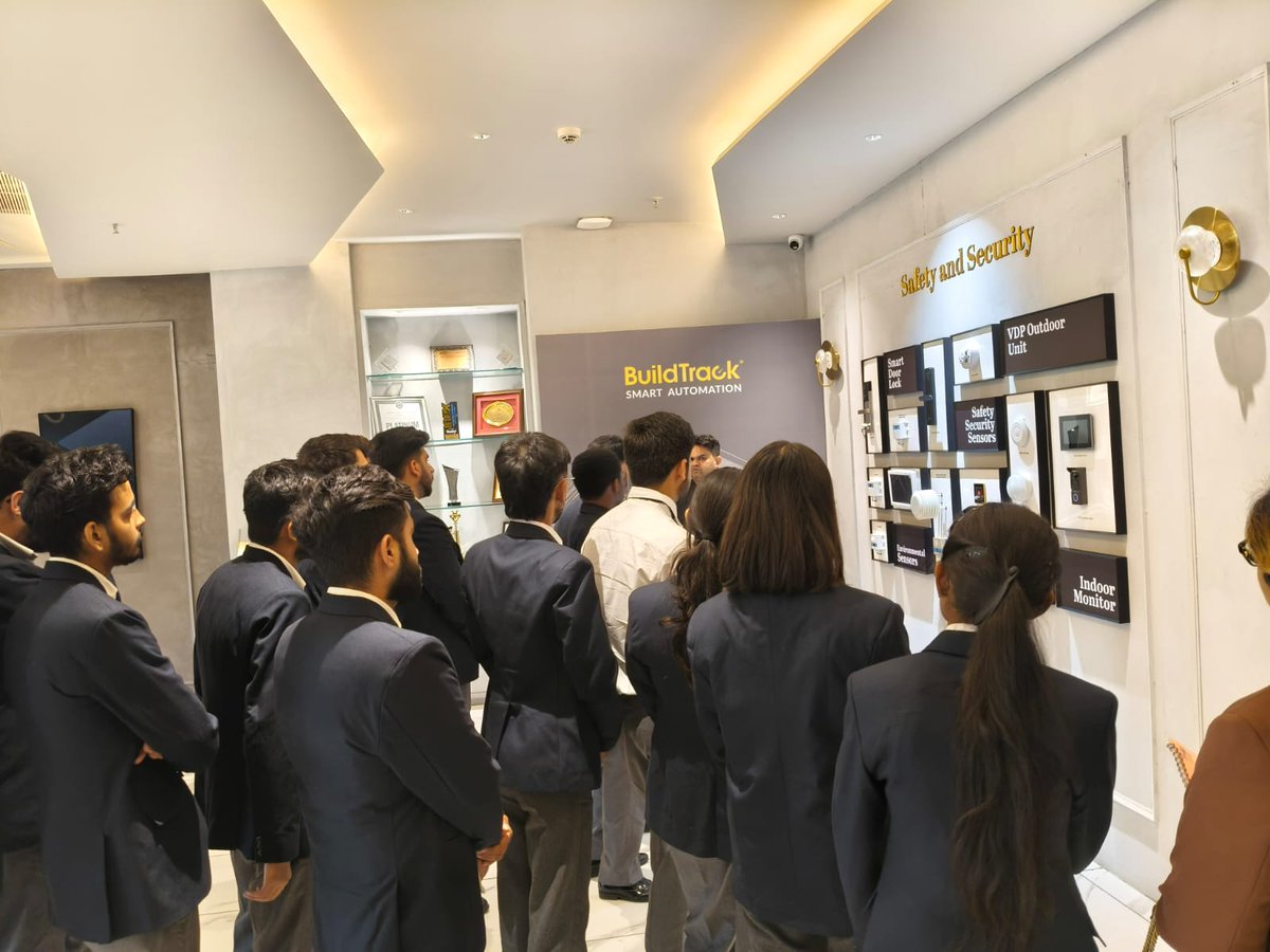 buildtrack's tweet photo. Interactive Learning at Our Mohali Showroom Today!

Students from UIAMS, Punjab University and University of Fraser Valley, India Campus explored the future of smart living with AI, IoT, and Home Automation powered by BuildTrack.

#BuildTrack #AIoT #HomeAutomation #Mohali https://t.co/G0AgphO2s8