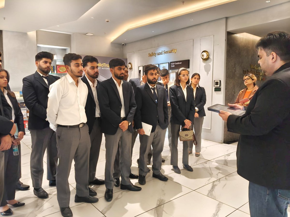 buildtrack's tweet photo. Interactive Learning at Our Mohali Showroom Today!

Students from UIAMS, Punjab University and University of Fraser Valley, India Campus explored the future of smart living with AI, IoT, and Home Automation powered by BuildTrack.

#BuildTrack #AIoT #HomeAutomation #Mohali https://t.co/G0AgphO2s8