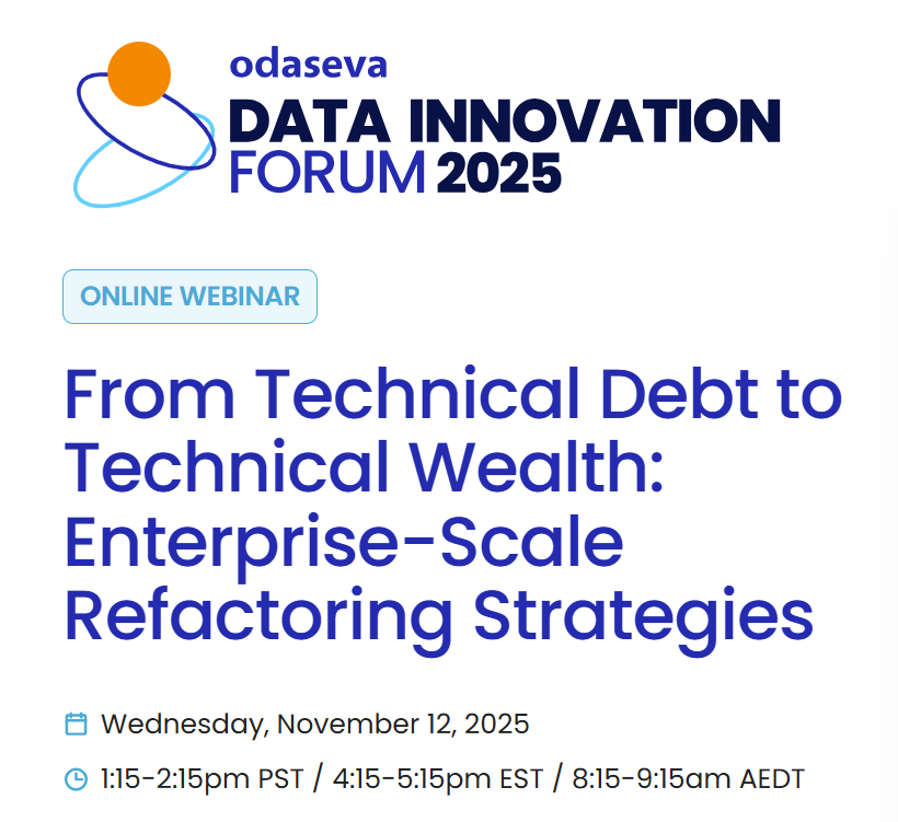 sharoneesl's tweet image. go.odaseva.com/wb-2025-11-12-…

You’ll gain insights into how to refactor at scale without disrupting business momentum, and how to future-proof your architecture against tomorrow’s challenges.

#DataInnovationForum #Salesforce #Odaseva #DataSecurity #EnterpriseData #Innovation