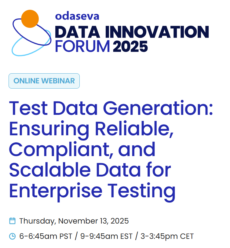 sharoneesl's tweet image. go.odaseva.com/wb-2025-11-12-…

This session explores best practices, tools, and strategies for generating realistic, secure, and scalable test data tailored to enterprise requirements.

#DataInnovationForum #Salesforce #Odaseva #DataSecurity #EnterpriseData #Innovation