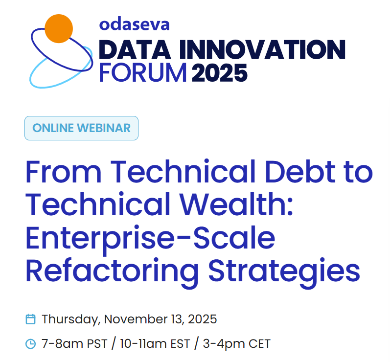sharoneesl's tweet image. go.odaseva.com/wb-2025-11-13-…

Join this session, as our speakers share their perspectives on recognizing, prioritizing, and addressing technical debt in complex enterprise environments.

#DataInnovationForum #Salesforce #Odaseva #DataSecurity #EnterpriseData #Innovation