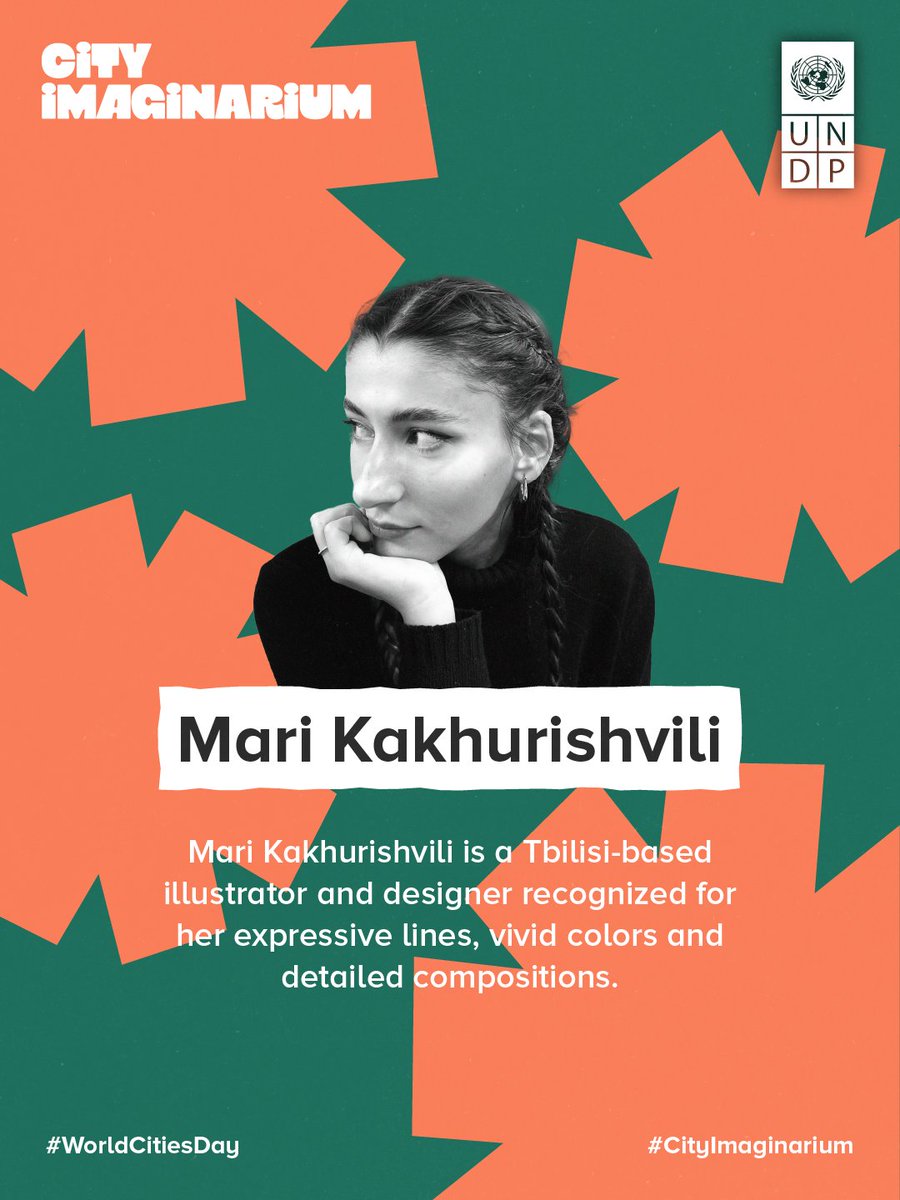 UNDPGeorgia's tweet image. Two Georgian artists, Mari Kakhurishvili &amp;amp; Gamez, are rethinking the future of urban life with @UNDPEurasia

Their vision is bold &amp;amp; vibrant: cities that are safe, inclusive &amp;amp; green, engines of #GreenTransition.

💚 Let’s make it real!
🏙️ #CityImaginarium: undpeurasia.exposure.co/cityimaginarium