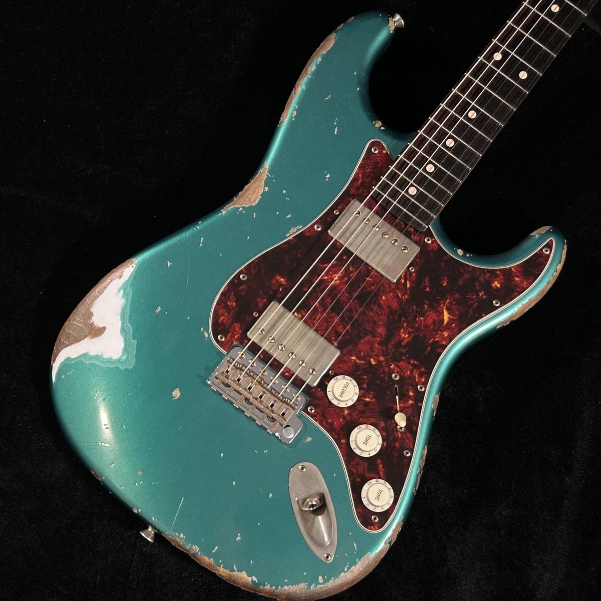 コンポーネントストラト 良質美品 Xotic XSC-3 Sherwood Green Heavy Aged #4002 フルサイズストラトに2