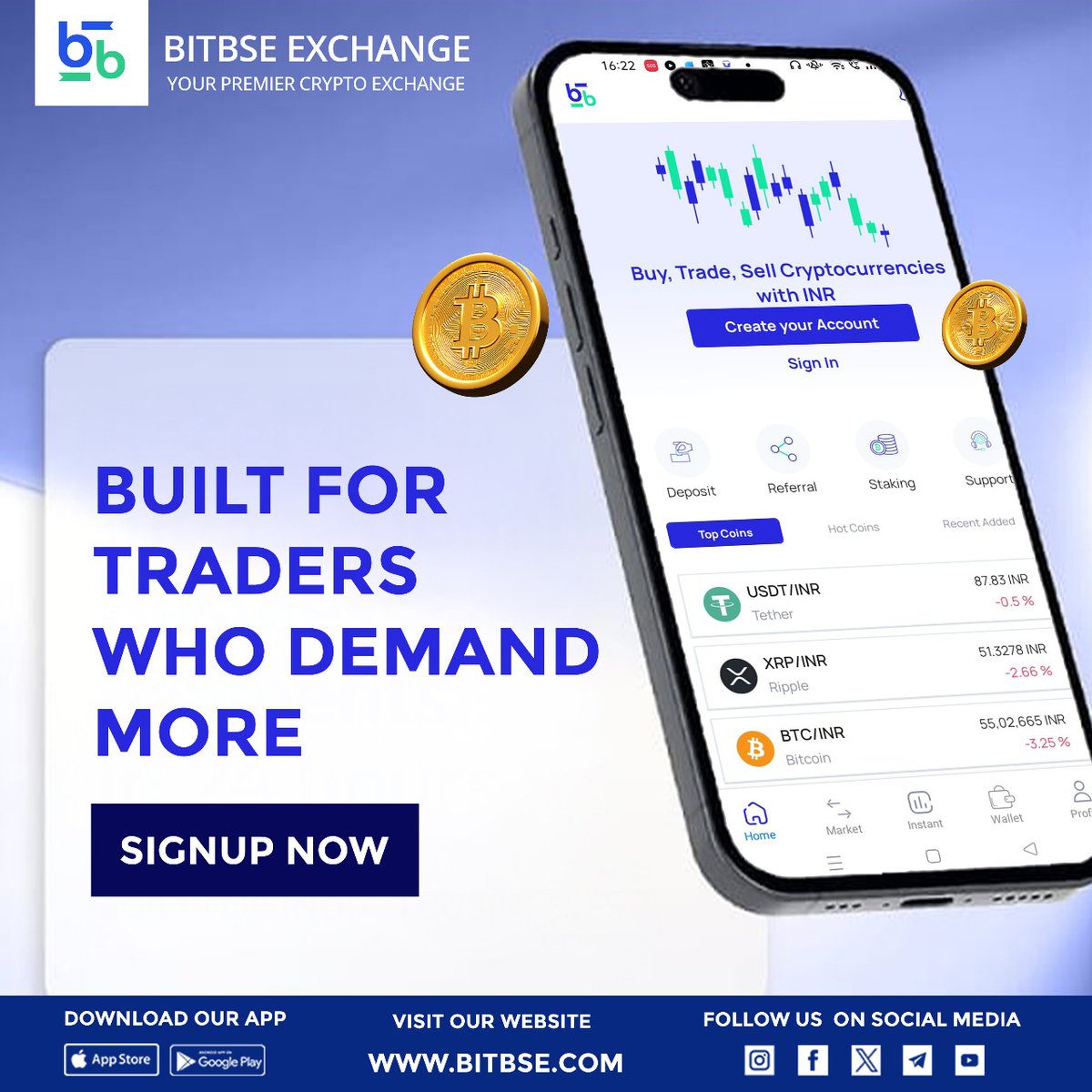bitbse's tweet image. Trade smarter, faster, and safer with Bitbse Exchange — the platform built for traders who aim higher. 💹 🚀
.
#BitbseExchange #CryptoTrading #CryptoIndia #InvestInCrypto #DigitalAssets 
.
Disclaimer: Nothing on this page is financial advice, please do your own research!