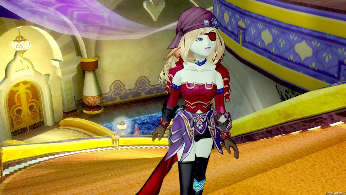 CreaJill_DQX's tweet photo. こちらに載せるの忘れてた😅
クレアの決戦ドレア追加〜⭐️
#DQX
#決戦ドレア
#マイコーデコレクション
今回のはクールな隻眼の剣士です⚔️
#creastyle https://t.co/xMOZjV2uYO