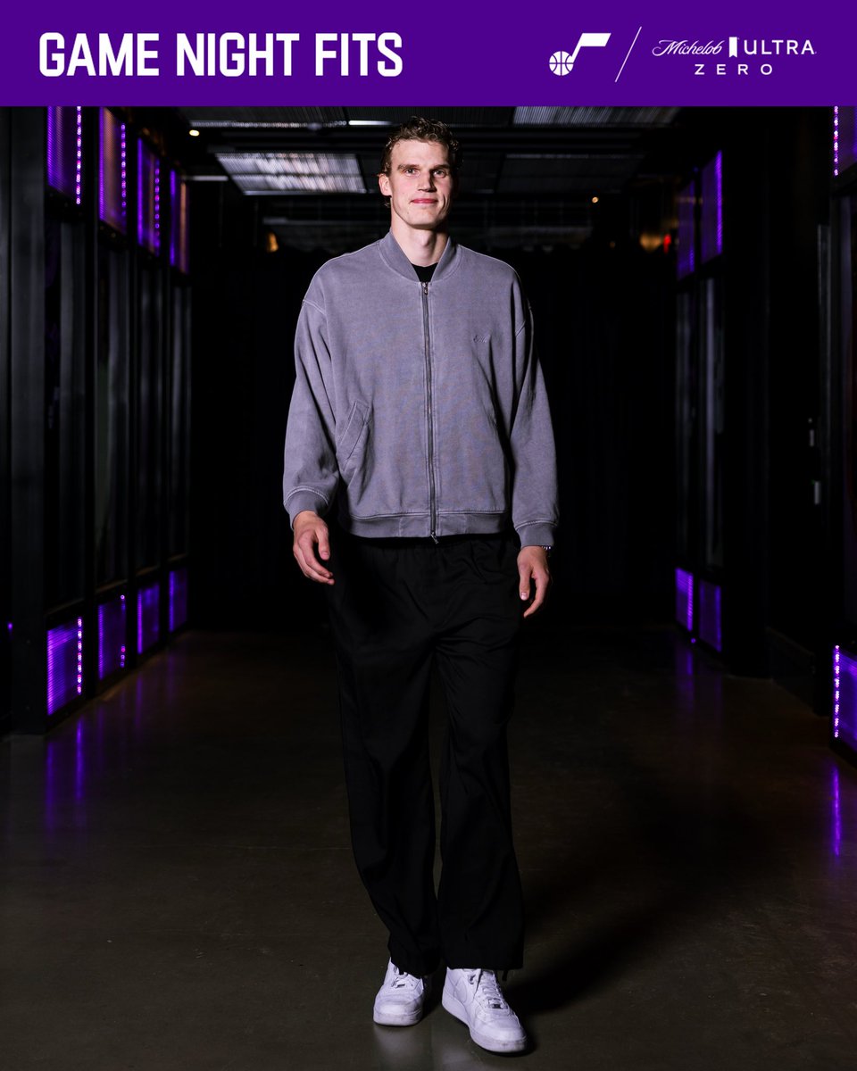 utahjazz's tweet image. new day, new fits, featuring everyone&apos;s favorite 🐶

#TakeNote presented by @MichelobULTRA