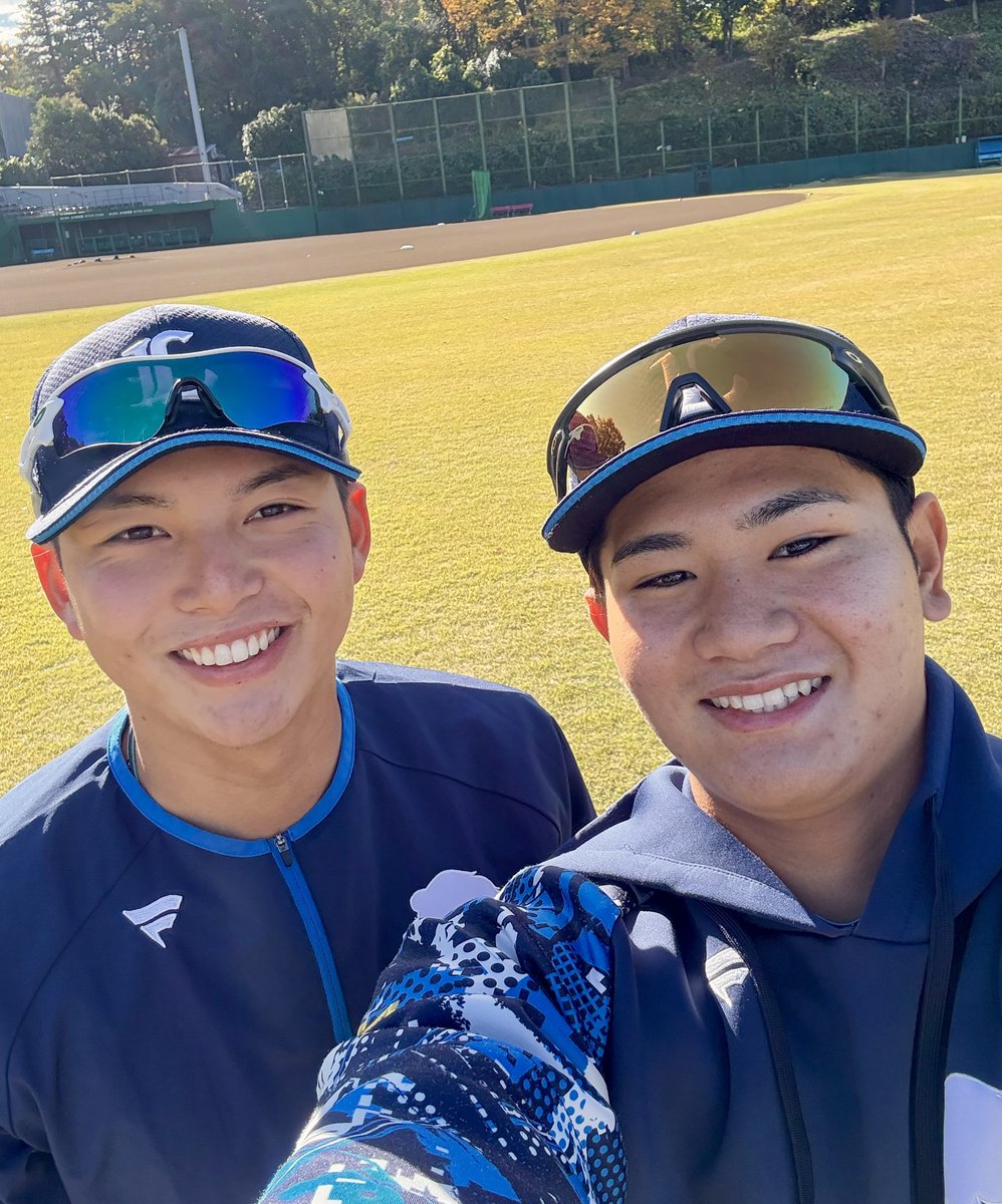 金子功児 選手と #龍山暖 選手の自撮りをお届け！ 第3クール最終日