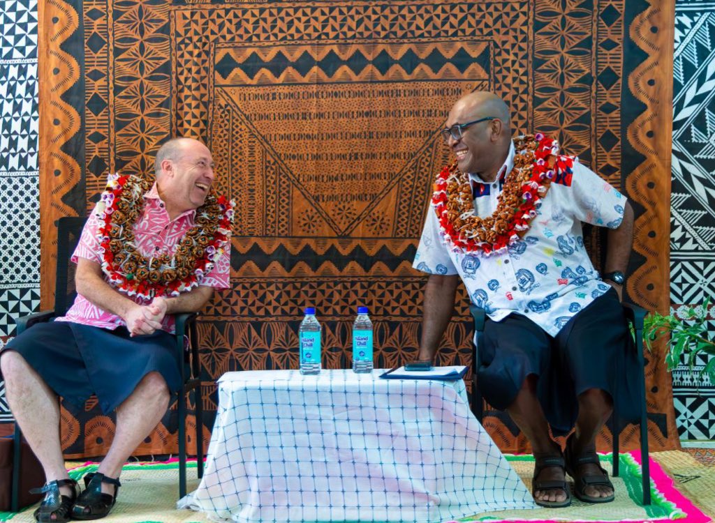 AusHCFJ's tweet photo. Practical, environment-appropriate infrastructure upgrades to the Waiyevo Hospital, Taveuni. Delighted to join Hon Minister of Health for groundbreaking for 🇦🇺 🇫🇯 supported project - means better outcomes for patients and a better work environment for the dedicated hospital team https://t.co/oIw63RB0D9