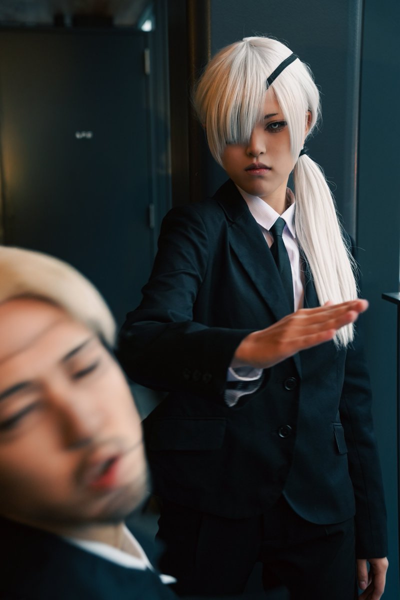 撮らせてもらったやつ📸
チェーンソーマン

「無理」

岸辺　model: <a href="/ikesan_18x/">Ikeさん✂️Act異世界酒場2月8日</a> 
クァンシ　model: <a href="/mito88652/">mito▶</a> 

いけさん男前なのにこんなコミカルな事までやるとかほんとずるい😗
くそう😩

#ふくしま街コス