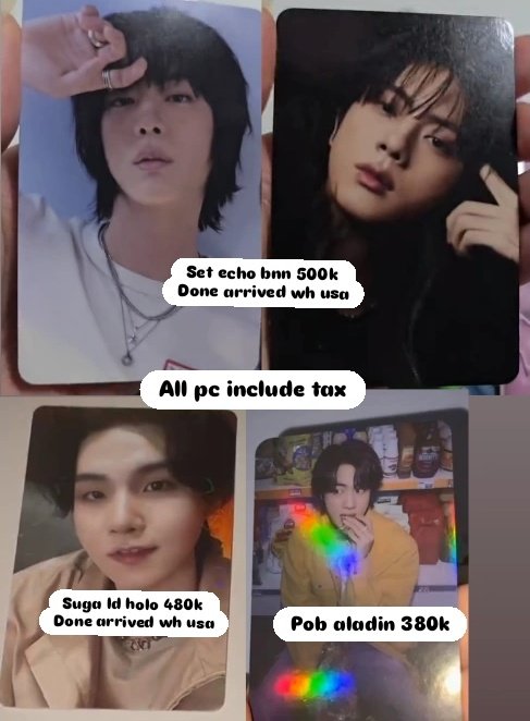 riikamyg93's tweet image. wts | want to sell ready usa 🇺🇸♡
On pict
✨Harga bersih us
❌Not sensitif buyer
❌GO
🐰Claim by komen or dm
🌼Condi by dm
tags. want to sell bangtan pc
Tg. Wts BTS Ina Photocard PC, MPC
#btswts #wtsbts