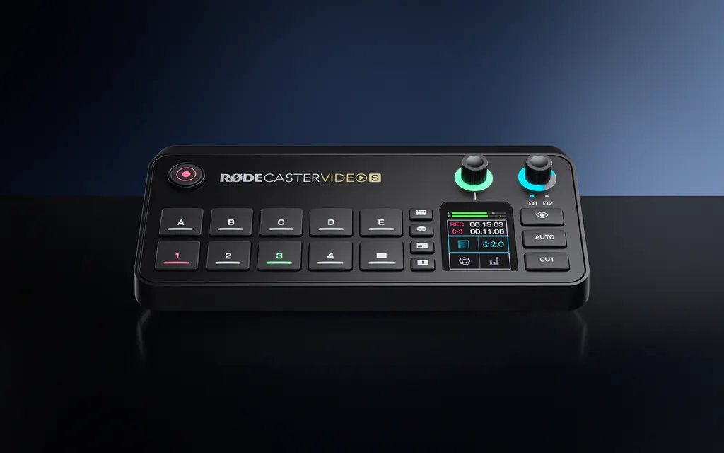 rodemics's tweet image. Building on the success of the original RØDECaster Video, the all new RØDECaster Video S is a smaller, more streamlined model, featuring the same powerhouse processing power and broadcast-grade performance of its predecessor, bundled into a compact, desktop-friendly form factor,…