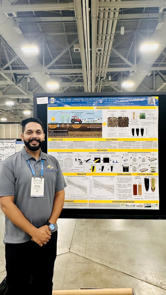 Day -2
 Cutting edge AI application in studying root tip shape and FHB and FDK estimation presented by #TeamWheat at  CANVAS meetings in SLC. <a href="/SDStateCAFES/">SDSU College of Ag, Food & Environmental Sciences</a> <a href="/wheatsd/">SD Wheat </a> <a href="/USWBSI/">USWBSI</a>