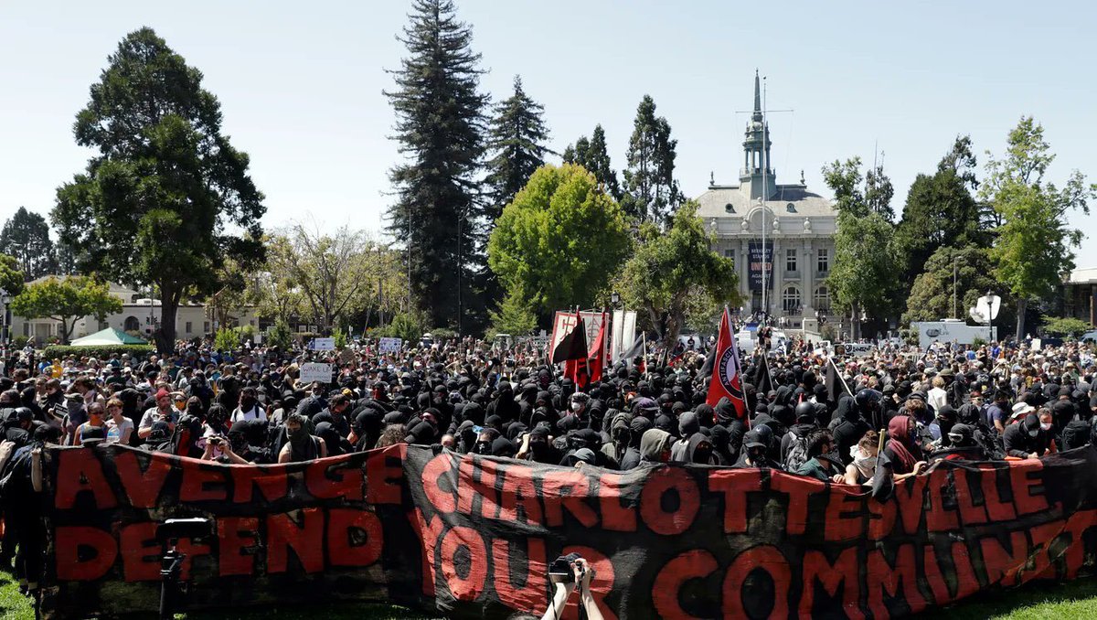 Thousands of Antifa members gathered for a violent riot and attack in August 2017 in Berkeley, Calif. They said it was "revenge for Charlottesville." 

Liberals to this day still claim that Antifa is a made-up lie from the far-right.