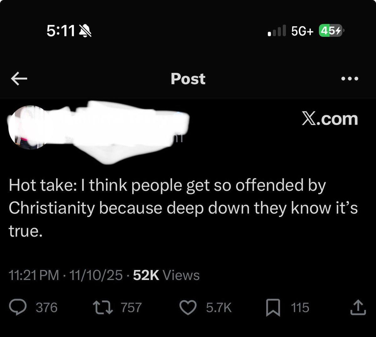 Hotter take: The antichrist isn’t outside the church, it’s sitting in the front row. People twist Jesus’ words so they never have to face themselves. If other people are the problem, then the person pointing the finger never has to be accountable.
#Psychology #Jesus #Christian