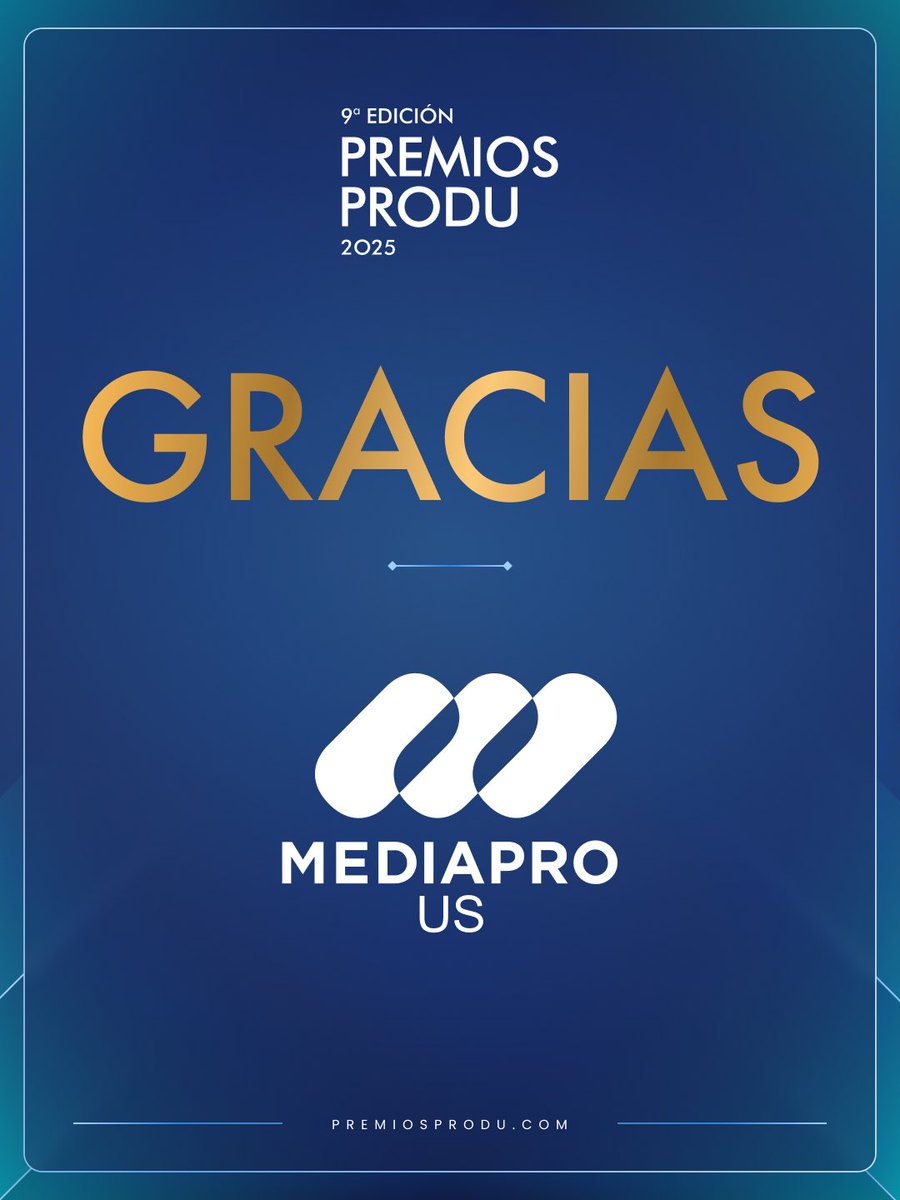 ¡Gracias a nuestros patrocinadores y aliados por el apoyo en los #PremiosPRODU2025!

¡Revive la Gran Gala de los Ganadores en premiosprodu.com / produ.com!

#PremiosPRODU
#CelebrandoNuestraTelevisiónLatina