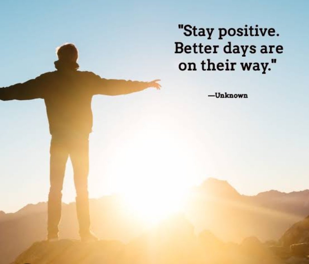 Stay Positive .
Better Days Are on Their way.

Good morning X family 🥰🥰🥰
#PositiveEnergy
