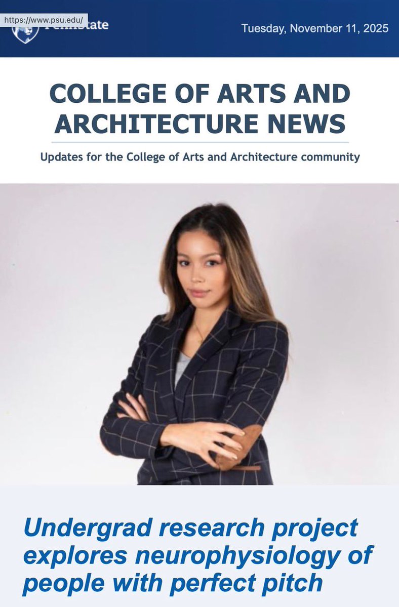 PitchLabPSU's tweet image. Undergraduate student Joanna “Joey” Kieran Mendez is the labs project coordinator featured in the news at Penn State today. Go Joey!