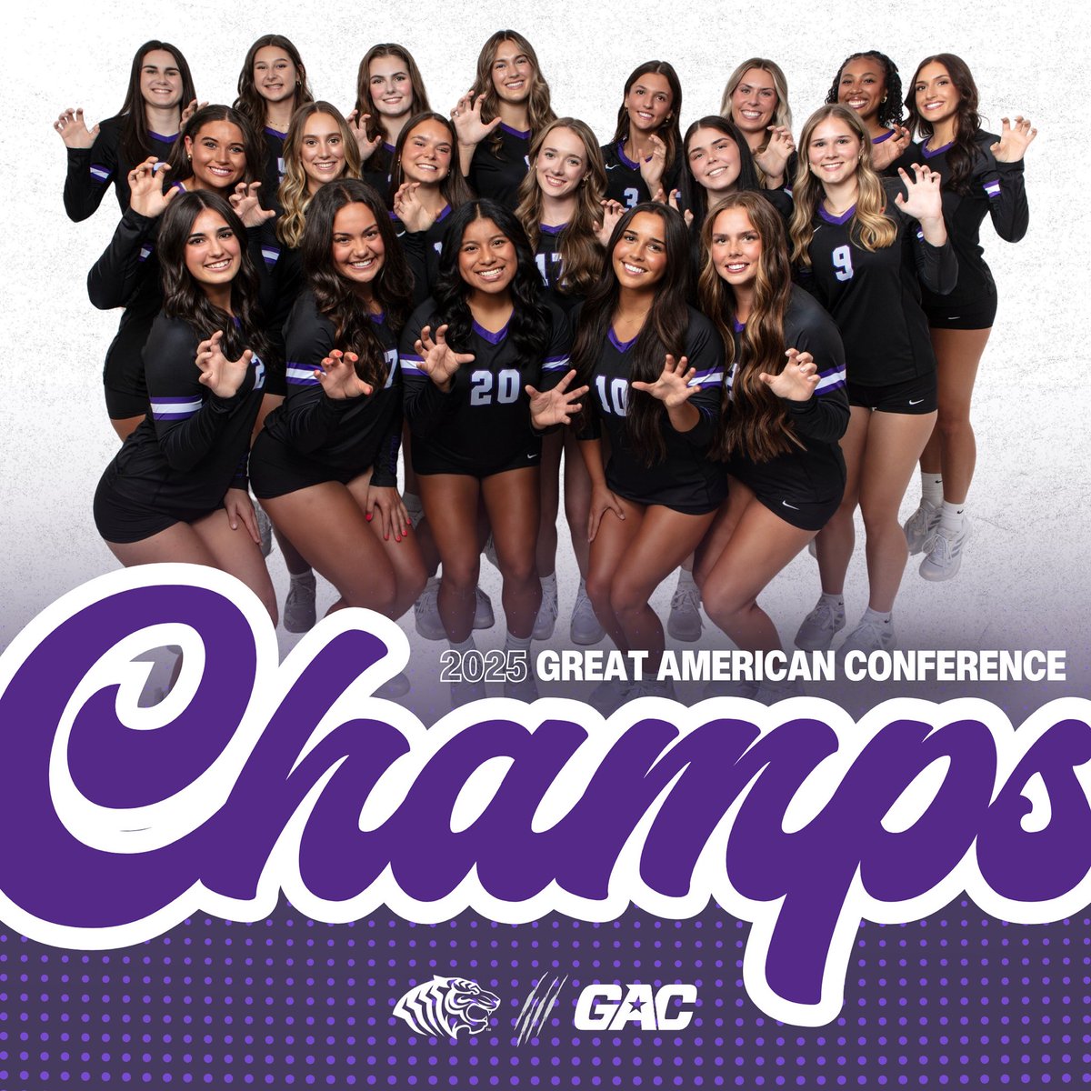 Tonight’s 3-0 Senior Night win over Arkansas Tech has clinched at least a share of #theGAC regular season championship and the No. 1 seed in the conference tournament!

#BringYourRoar🐅