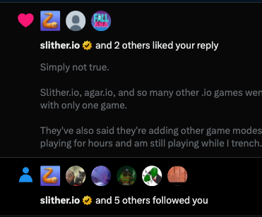LMAO. <a href="/slitherio/">slither.io</a> supports <a href="/fallanaio/">Fallana</a>'s mission.