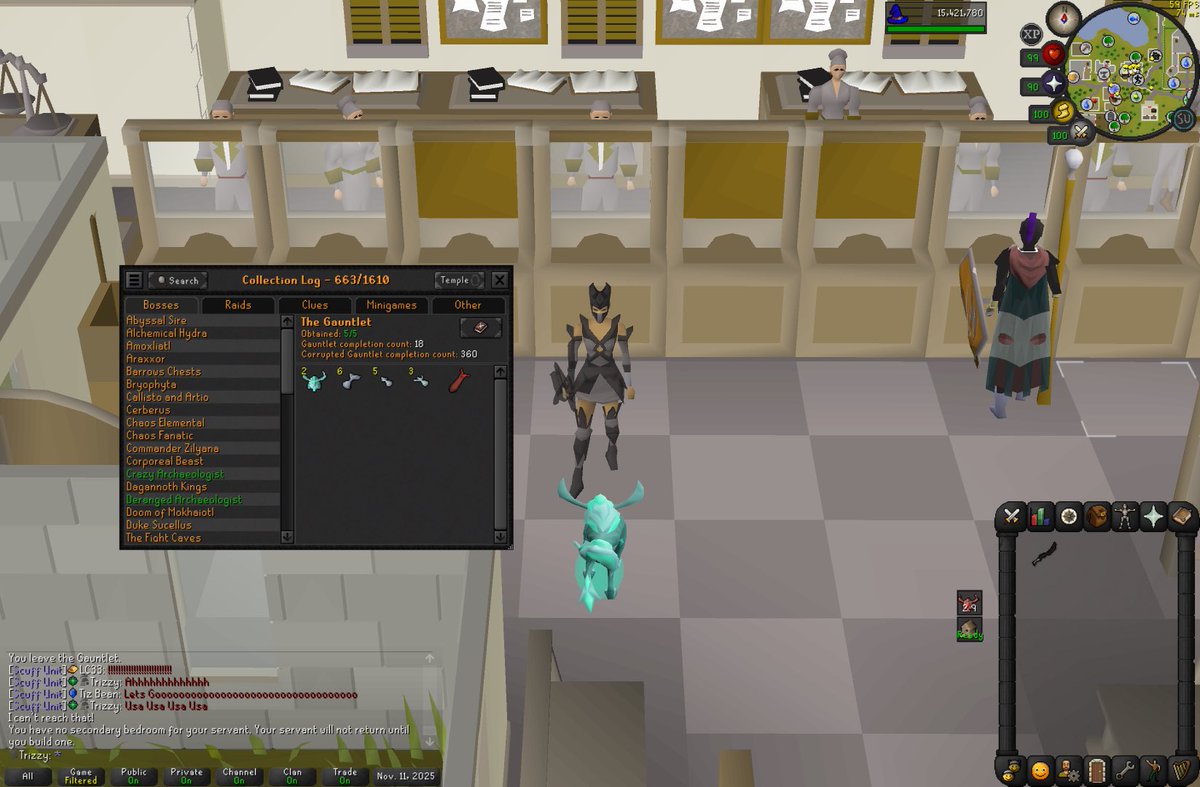 OS_Trizzy's tweet image. Corrupt Gauntlet done at 360 KC!

Two pets and three enhanced weapon seeds before 200 KC. Pretty much had to keep grinding to finish off the armor seeds but got em!